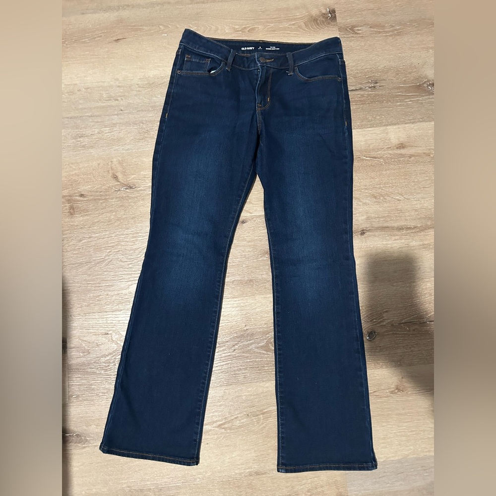 Old Navy Mid Rise Kicker Boot Jeans